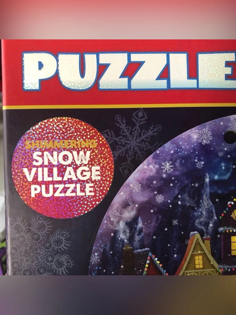 Peaceable Kingdom Puzzlescopes: Snow Village 219 Pieces Puzzle - Complete